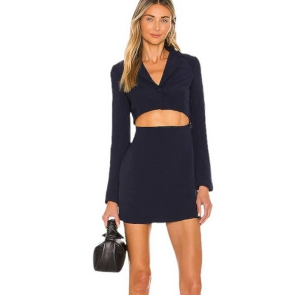 superdown Navy Mini Dress - Picture 1 of 12